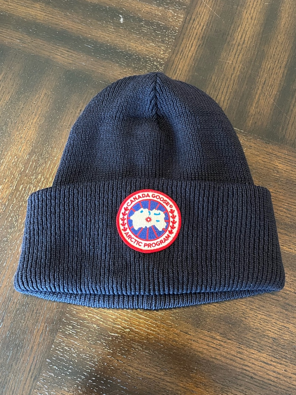 Canada Goose Arctic Toque Wool Beanie Navy Blue - Picture 2 of 10